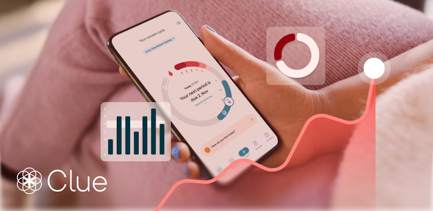 Clue Cycle & Period Tracker background