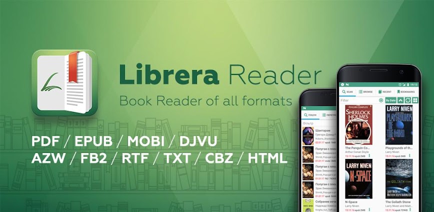 Librera: all for book reading background