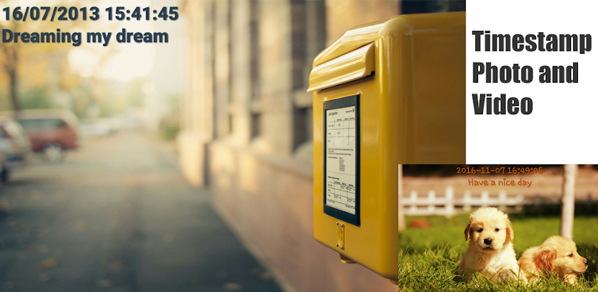 Timestamp Photo and Video Pro background