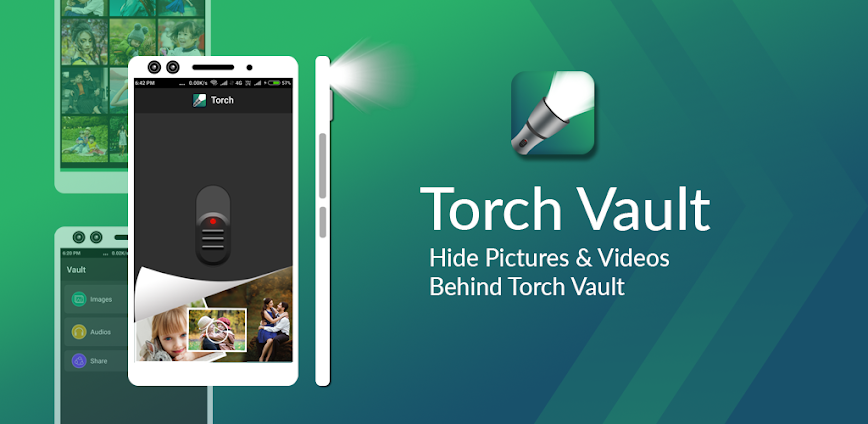 Torch Vault- Hide Photo,video background
