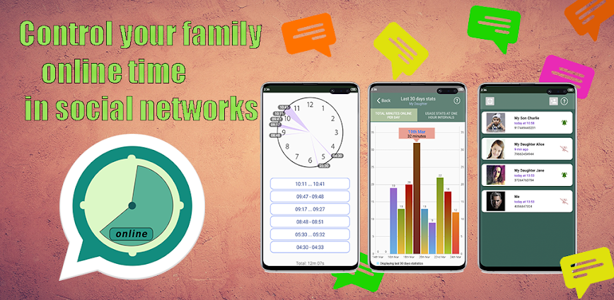 WaStat – WatchApp tracker background