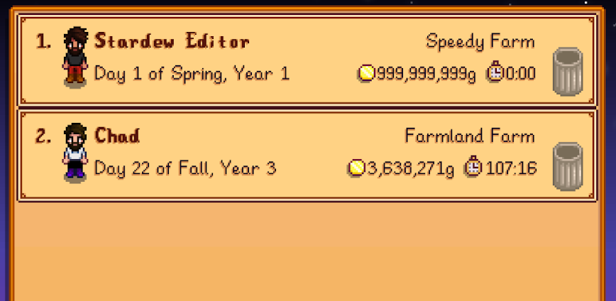 Save Editor for Stardew Valley background