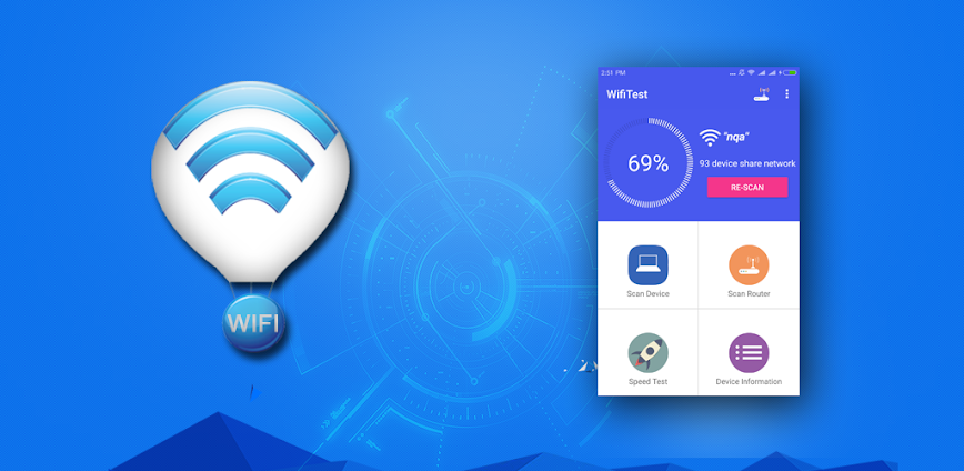 WiFi WPA WPA2 WEP Speed Test background