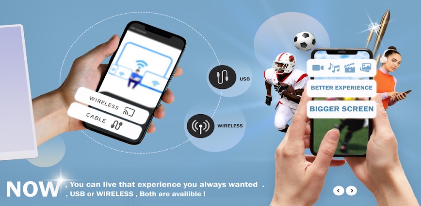 USB Connector Cast Phone to TV background