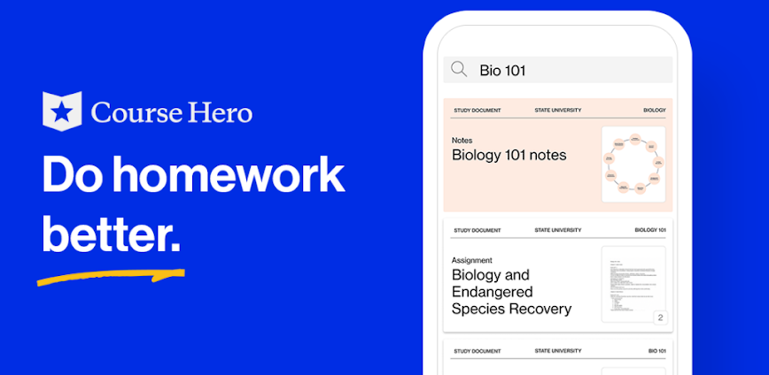 Course Hero: AI Homework Help background