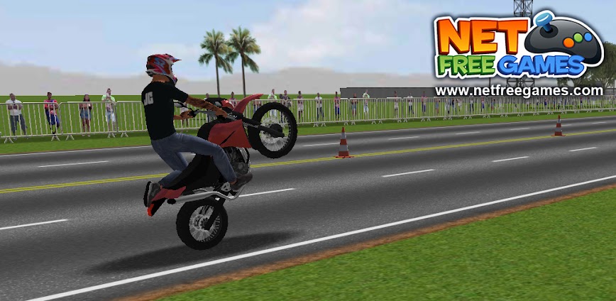 Moto Wheelie 3D background