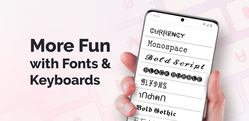 Fonts Art – Keyboard Fonts background