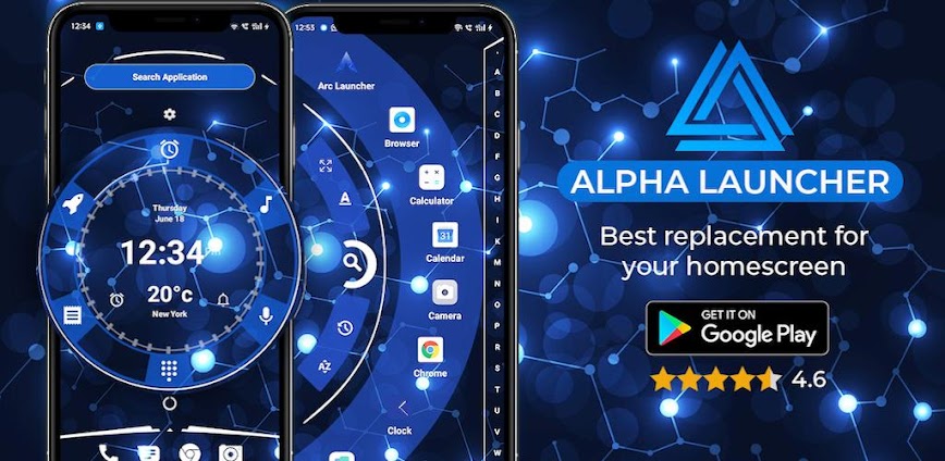 Alpha Hybrid Launcher 4D theme background