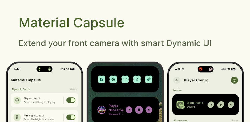 Material Capsule: Dynamic UI background