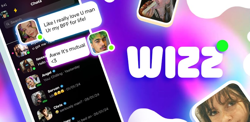 Wizz App – chat now background