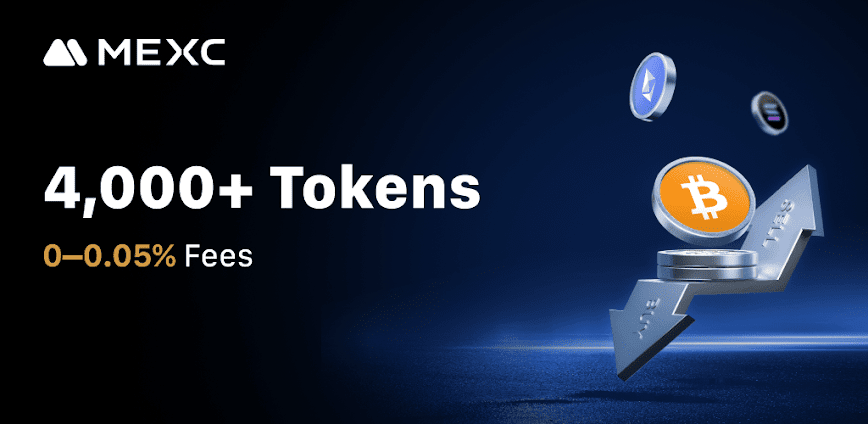 MEXC: Buy Bitcoin BTC & Crypto background