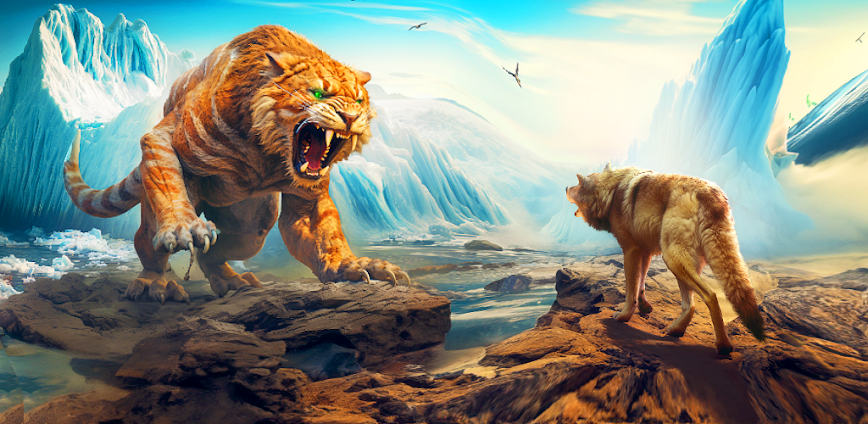 The Wolf: Animal Game MMORPG background